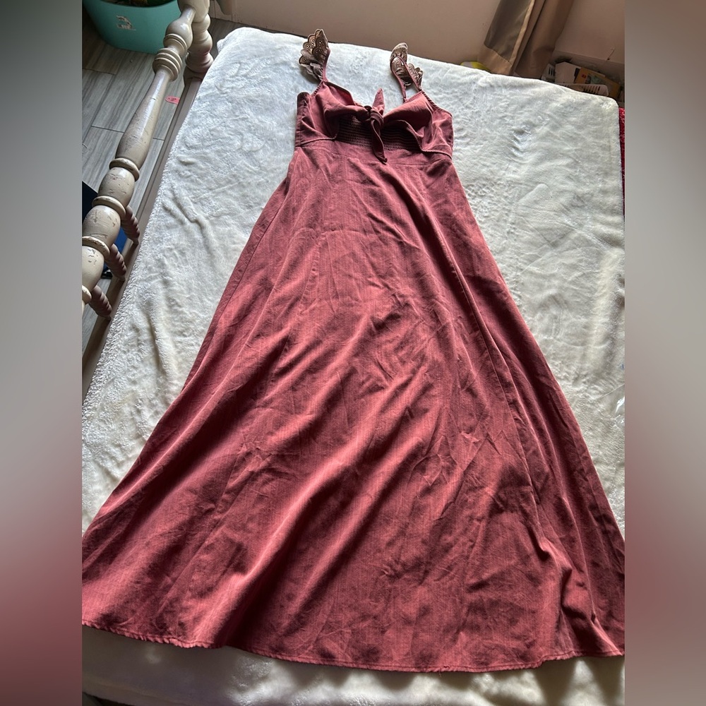 Elegant Rust Red/mauve Women's Dress size Large